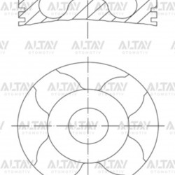 PİSTON SEGMANLI PALIO / ALBEA / DOBLO / CORSA C 1.3JTD-Z13DT 70HP STD 69.6mm PİSTON SEGMANLI PALIO / ALBEA / DOBLO / CORSA C 1.3JTD-Z13DT 70HP STD 69.6mm