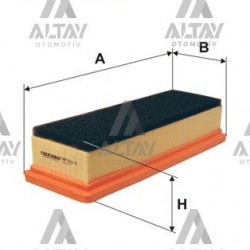 HAVA FİLTRESİ DOBLO / ALBEA / IDEA / PANDA / PUTO / FORD KA 06= 1.4-1.2 SÜNGERLİ