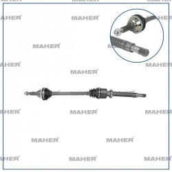 AKS KOMPLE ÖN TRANSIT 00-06 V184 / SAĞ 2.4TDCI ABSLİ 48 DİŞ 1053mm