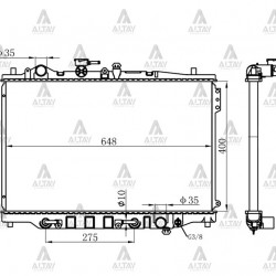 RADYATÖR SU 626    88-92 1.6 - 2.0 A-T BRAZING