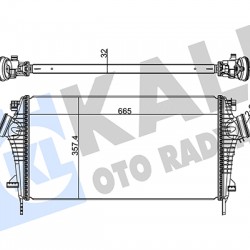 TURBO RADYATÖRÜ (INTERCOOLER) INSIGNIA A A16LET-A20DTH-A20NHT
