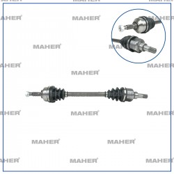 AKS KOMPLE ÖN C3 I 02-09 / SOL 1.4HDI M-T 70HP YAYLI TİP MA ŞANZIMAN 636mm