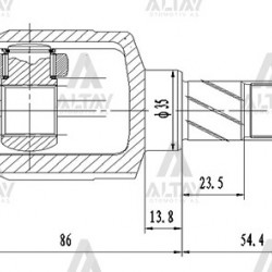 AKS KAFASI İÇ SWIFT  90-00 1.0 / 1.3 22X19X35
