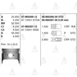 SEGMAN CARRY 90-98 1.0 / 65.50mm / F10A / 050