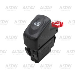 CAM AÇMA DÜĞMESİ CLIO / KANGOO SİYAH TEKLİ 5 FİŞ