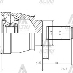 AKS KAFASI DIŞ SWIFT / GTI SEDAN 25X22X49