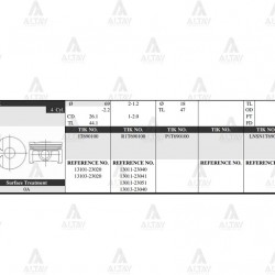 PİSTON TAKIM YARIS 1.0L / 03-06 / 1SZ-FE / 69.50mm / 0.50
