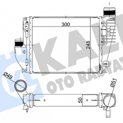 TURBO RADYATÖRÜ (INTERCOOLER) JUMPY / SPACETOURER / OPEL ZAFIRA / VIVARO / C-TRAVELLER / EXPERT / TOYOTA PROACE AL/BRZ 1.5-1.6-2.0