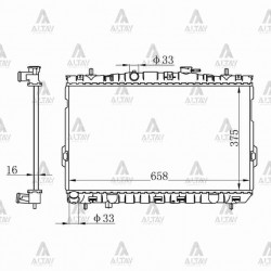 RADYATÖR SU ELANTRA 01-07 M-T BRAZING