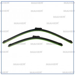 SİLECEK SÜPÜRGESİ TAKIM CADDY 10= / SUPERB 08-15 / HYUNDAİ I30 (FD) / P308 II (T9) / CEED (ED/FF2) / GIULIETTA 19mm BUTON 24+18 A187S (600mm+450mm)