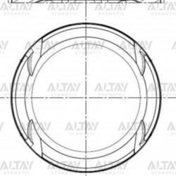 PİSTON SEGMANLI GOLF4 / BORA / A3 / TOLEDO 01-10 1.6 16V BCB-AZD 050 PİSTON SEGMANLI GOLF4 / BORA / A3 / TOLEDO 01-10 1.6 16V BCB-AZD 050