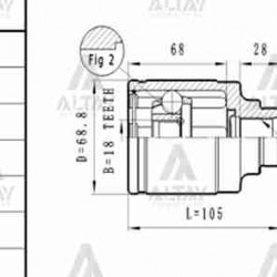 AKS KAFASI İÇ ALTO / MARUTI / 22X18