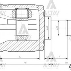 AKS KAFASI İÇ CIVIC ACCORD 03-08 / ACCORD 08-15 2.4 / CIVIC 91-95 HB / CIVIC 01-05 HB / CIVIC 06= HB / CRV 01-07 / FRV 05= ÖN SAĞ 27X40X32X130.4mm AKS KAFASI İÇ CIVIC ACCORD 03-08 / ACCORD 08-15 2.4 / CIVIC 91-95 HB / CIVIC 01-05 HB / CIVIC 06= HB / CRV 01-07 / FRV 05= ÖN SAĞ 27X40X32X130.4mm