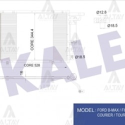 RADYATÖR KLİMA COURIER 14= 1.5TDCI 570X357X16mm RADYATÖR KLİMA COURIER 14= 1.5TDCI 570X357X16mm