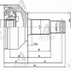 AKS KAFASI DIŞ QASHQAI / 1.5 DCİ 29X56X35