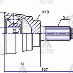 AKS KAFASI DIŞ SWIFT 06= / ABSLİ 29X49X25