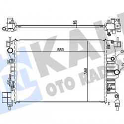 RADYATÖR SU MOKKA / MOKKA X 12= / AVEO T300 / TRAX A16XER-B16XER-D16XER