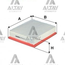 HAVA FİLTRESİ CRAFTER / MANN TGE 17= 2.0 TDI DAVA-DAUA-DASB-DAWA HAVA FİLTRESİ CRAFTER / MANN TGE 17= 2.0 TDI DAVA-DAUA-DASB-DAWA