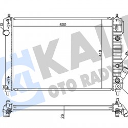 RADYATÖR SU AVEO (OTOMATİK) T250-T255 1.4-16V