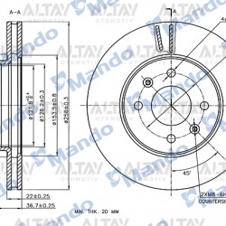 FREN DISKI ACCENT 11-18 BLUE / I-20 15-20 / RIO 12-16 / ÖN HAVALI 256-4 (ADET) FREN DISKI ACCENT 11-18 BLUE / I-20 15-20 / RIO 12-16 / ÖN HAVALI 256-4 (ADET)