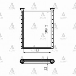 RADYATÖR KALORİFER AVENSIS  98-02 BRAZING
