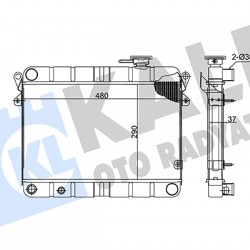 RADYATÖR SU DKS 35-PS 3 SIRA BAKIR SÜPER