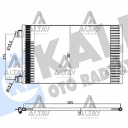 RADYATÖR KLİMA KANGOO 08= / CITAN 12= 08= KURUTUCUSUZ