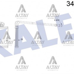 RADYATÖR KALORİFER FIESTA VI 08= 1.0-1.25-1.4-1.5-1.6 TDCI (BORULU)