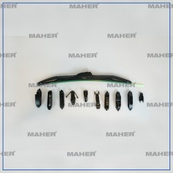 SİLECEK SÜPÜRGESİ TEK TİP ÜNİVERSAL 11 APARATLI 17 HYBRID (430mm)