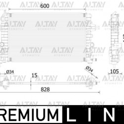 RADYATÖR SU ASTRA H / ZAFIRA B  Z16XE-Z16XEP-A18XER-Z18XER M-T