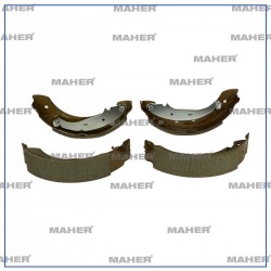 FREN BALATA LOGAN I 04-10 / SAXO  96-04 / XSARA 97-05 LEVYELİ ABSLİ PABUÇ ARKA +1mm