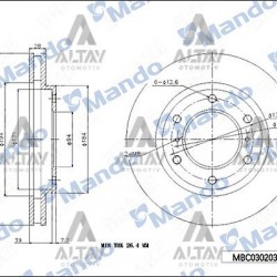 FREN DISKI L-200 06-15 CR / 15= SU / 22= / PAJERO 08-10 / FULLBACK 16= / ÖN HAVALI 294-6 (ADET)