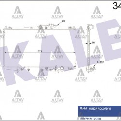 RADYATÖR SU ACCORD 98-02 A-T BRAZING