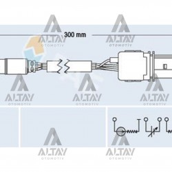 SENSÖR OKSİJEN POLO / CORDOBA / FABİA 03-08 BKY-BBY 1.4 16V ÖN