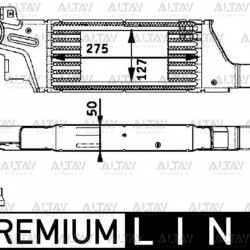 TURBO RADYATÖRÜ (INTERCOOLER) COMBO C / CORSA C / TIGRA B 04= Z13DTJ-Z13DT-Z17DTH-Y13DT-Z13DT
