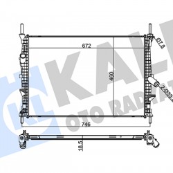 RADYATÖR SU TRANSIT V347 06-12 2.4-2.2 TDCI KLİMASIZ BRAZING