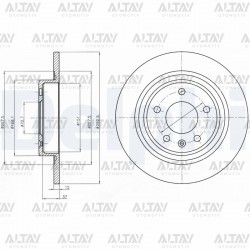 FREN DİSKİ ASTRA J / CRUZE / ZAFIRA C / CASCADA / ARKA DÜZ 292-5 (SET)