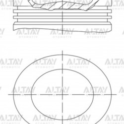 PISTON SEGMANLI TRANSPORTER T6 7 CRAFTER 15= CXFA-CXHA-CXGA-CXGB-CXHB- DASB-DAUB-DASA-DAUA 2.0 TDI 050