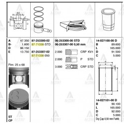GÖMLEK E-2200 86-92 / BESTA 92= STD