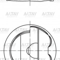 PİSTON SEGMANLI GOLF5 / JETTA / PASSAT / A3 04-10 1.6FSI BLF-BLP-BAG STD