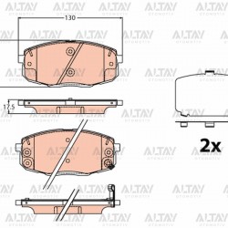 FREN BALATA KONA 17= / SOUL 15= ÖN / 15 JANT İÇİN FREN BALATA KONA 17= / SOUL 15= ÖN / 15 JANT İÇİN