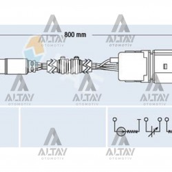 SENSÖR OKSİJEN GOLF4 / BORA / A3 / TOLEDO 02-04 BCB-AZD 1.6 16V ÖN SENSÖR OKSİJEN GOLF4 / BORA / A3 / TOLEDO 02-04 BCB-AZD 1.6 16V ÖN