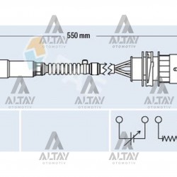 SENSÖR OKSİJEN ASTRA G / ASTRA H / VECTRA C / ZAFIRA B / MERIVA A Z16XE-Z16XEP (P1)