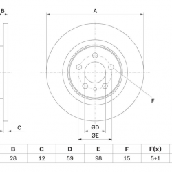 FREN DISKI CITROEN C8 ARKA