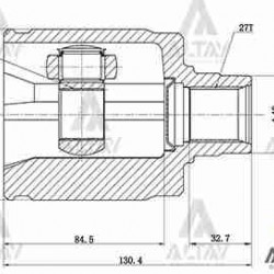 AKS KAFASI İÇ CIVIC / ACCORD 98-02 / 27X40X32