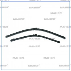 SILECEK SÜPÜRGESI TAKIM CADDY 04-10 / OCTAVIA 04-12 / A3 02-04 / GOLF5 03-05 / JETTA 05-06 TEK DELIK 24+19 AM462S (600mm+480mm)