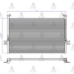 RADYATÖR KLİMA STAREX 98-08 / H-100 94-06 MİNİBÜS / H-100 97-04 KAMYONET BRAZING