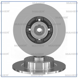 FREN DİSKİ CLİO III / MEGANE II / SCENIC I / MODUS ARKA RULMANLI 274-4