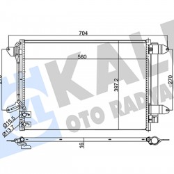 RADYATÖR KLİMA JETTA 10= (KURUTUCULU)