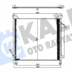 RADYATÖR KLİMA HILUX VIII 15= REVO PICKUP 2.4D BRAZING